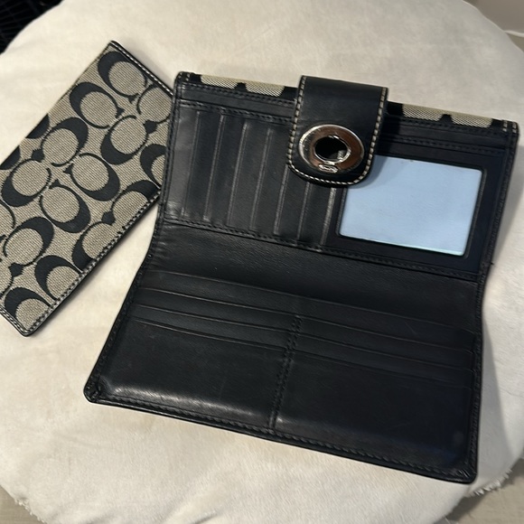 Vintage- Coach signature long wallet - pre-owned - Picture 7 of 8